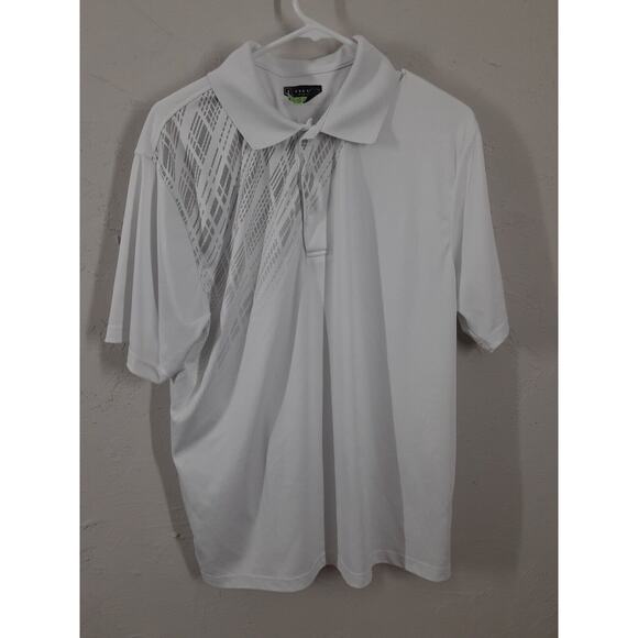 PGA Tour Polo Shirt Pro Series Men's Short Sleeve Size L White Athletic - Picture 1 of 8